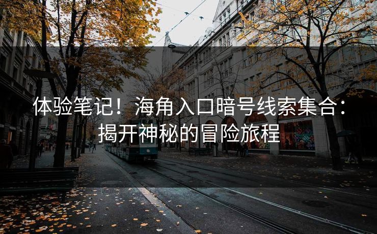 体验笔记！海角入口暗号线索集合：揭开神秘的冒险旅程